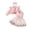 Pink, variant on Ymyiu Baby Girl Coming Home Outfit Casual 3Pcs Clothes: Long Sleeve Ruffle Top, Skirt & Headband Set (Pink,12-18 Months)