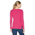 thumbnail image 2 of Foxcroft Women’s Mindy Lurex Ribbed Sweaters, Pink, Medium, 2 of 2