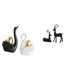 thumbnail image 1 of Elegante Juego De Figuras De Cisne Y Ciervo Para Decoración De Mesa, Adorno Artístico De Pareja, Estatuas De Animales De Resina Para Estantería, Entrada, Sala De Estar, Estudio, Balcón., 1 of 8