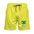 thumbnail image 4 of HNMKIU Boys Mesh Youth Athletic Shorts Breathable Comfortable Sports Shorts For Kids Training Play Elastic Waistband Yellow,11-12 Years, 4 of 5