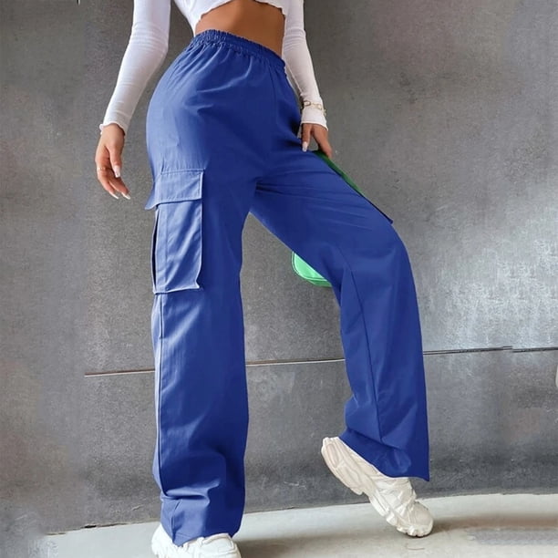 WILLBEST Pantalones Casuales de Mujer, de Cintura Alta, con Pierna Ancha y Estilo Relajado, de Pierna Recta, para Uso Diario. XXXL