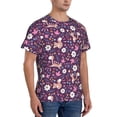 thumbnail image 5 of Rocae Cute Squirrel Floral for Men's Moisture-Wicking Crew Tee - T-Shirt for Sports, Outdoor Activities, and Casual WearMedium, 5 of 9