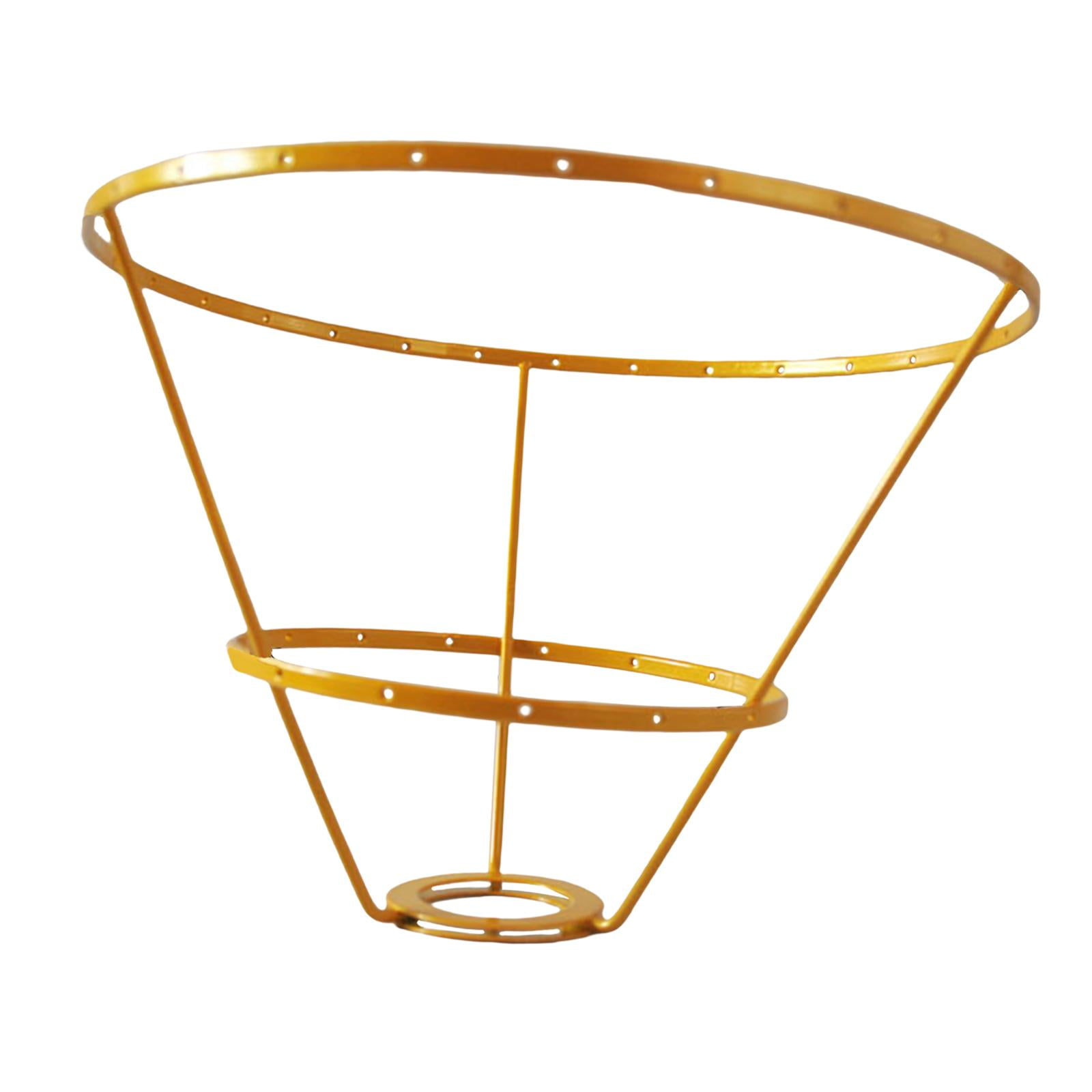 Iron Lamp Shade Frame , Desk Light Stand Holder DIY Practical Support