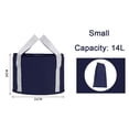 thumbnail image 1 of Fishing Travel Multifunction Heighten Portable Keep Warm Foot Bath Bag Wash Basket Foot Soak Folding Basin NAVY SMALL, 1 of 8