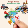 thumbnail image 3 of Puzzles JTKDBJZ, excavadora y camión, 2 x 60 piezas, niños de 4 a 6 años, 3 of 7