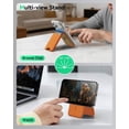 thumbnail image 3 of for MagSafe Wallet with Stand, 5 Card Holder, Slim Leather Magnetic Wallet for iPhone 17/16/15/14/13/12 Pro Max Plus Air Series, 3 Card Slots & 1 Cash Slot,Brown, 3 of 7