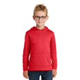 thumbnail image 1 of Port 1235451 Youth Performance Fleece Pullover Hooded Sweatshirt, Red - Extra Small, 1 of 1