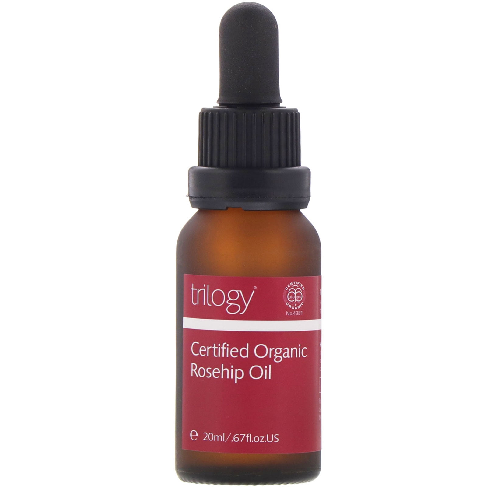 Trilogy Trilogy Certified Organic Rosehip Oil, 0.67 Oz