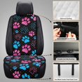 thumbnail image 6 of Eheartsgir Colorful Paw Print Pattern Quilted Design Car Seat Covers for Sedans, Polyester Machine Washable Car Front Seat Cover Quilted Protective Cover, 6 of 7