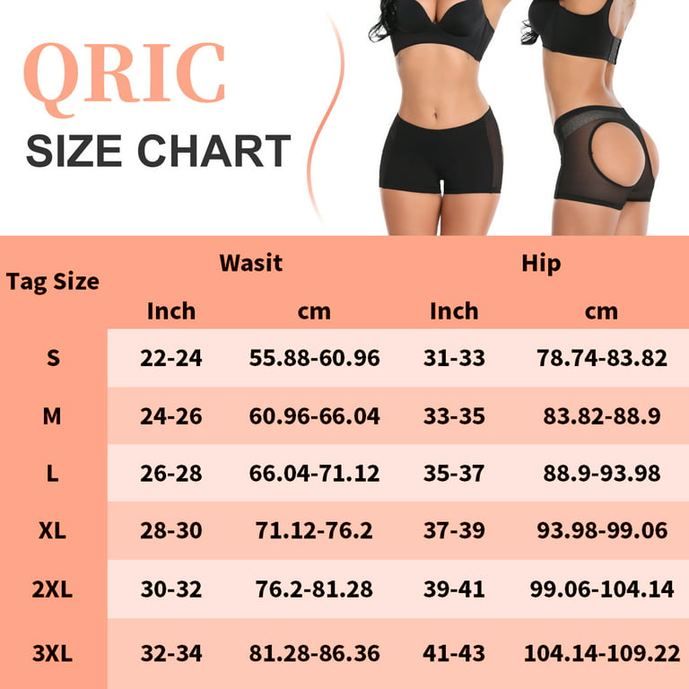 QRIC 2 Pack Women Butt Lifter Body Shaper Tummy Control Panties Booty  Enhancer Boyshorts Shapewear Underwear （S-3XL） 