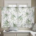 thumbnail image 4 of Sheer Curtains 45 inches Long, Robin on Eucalyptus Branch Green Summer Birds Watercolor Light Filtering Sheer Window Curtains Rod Pocket Voile Drapes for Bedroom Living Room, 52"W x 45"L 2 Panels, 4 of 7