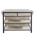 thumbnail image 1 of Steve Silver Carson Weathered Driftwood Counter Height Dining Table, 1 of 6