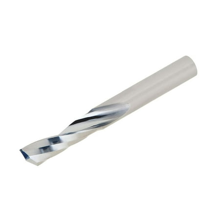 

65-026 Solid Carbide Upcut Spiral O Flute Cutting Tool Inch Uncoated (Bright) Finish 21 Degree Helix 1 Flute 3.0000 Overall Length 0.2500 Cutting Diameter 0.2500 Shank Diameter