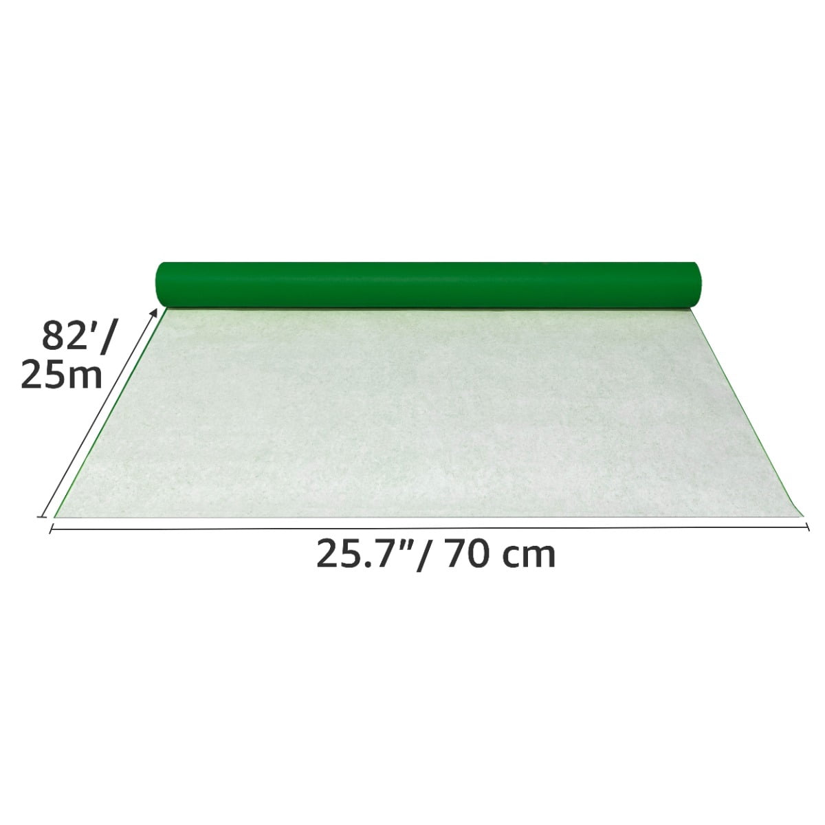 UOFFICE Colored Green Kraft Paper Roll, 25.7 x 82'