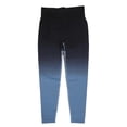 thumbnail image 2 of Black Blue Gradient High Waist Yoga Pants Women Soft Postpartum Hip Lift Workout Running Leggings L, 2 of 5