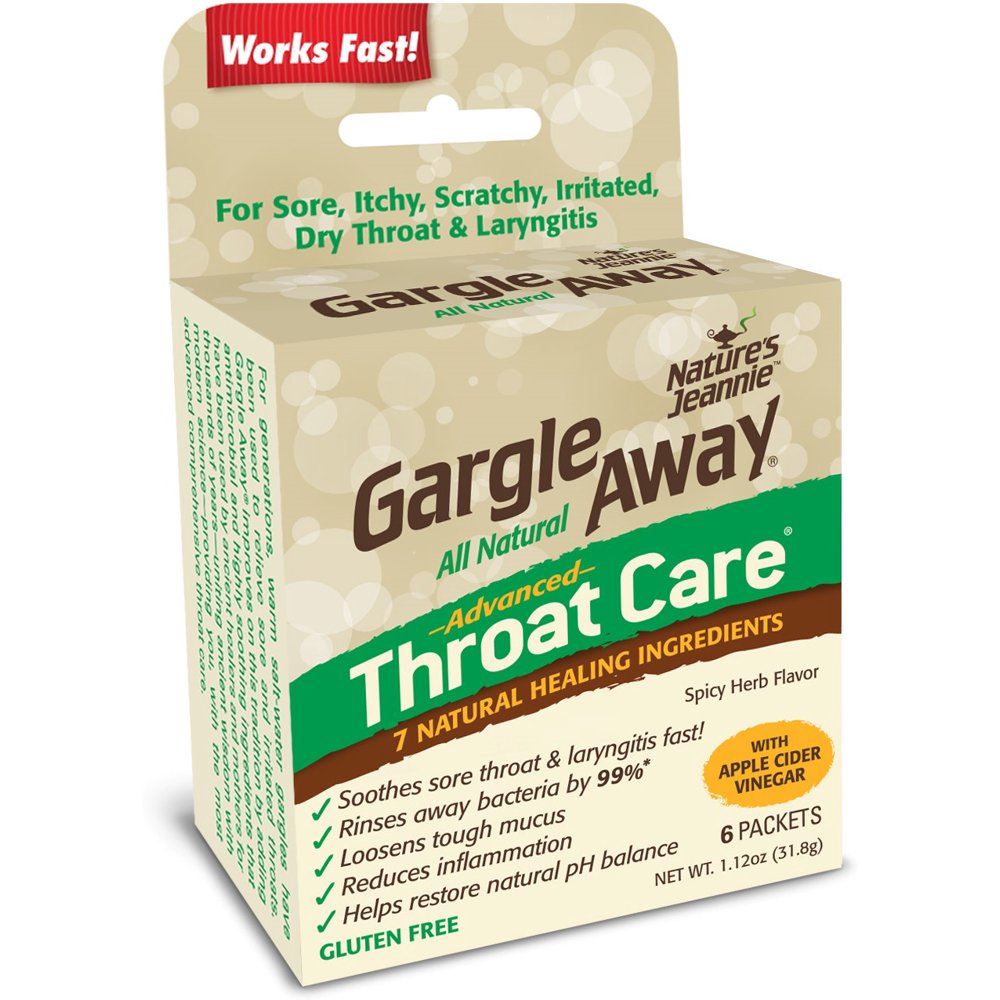 4 Pack Gargle Away Throat Care 6 ea