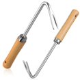 thumbnail image 1 of Garden Hand Weeder Tool Stainless Steel Material with Wooden Handle Suitable for Garden Outdoor Use for Plant Transplanting 1 Set, 1 of 4