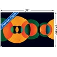 thumbnail image 3 of Abstract - Green and Orange Circles Wall Poster, 22.375" x 34", 3 of 3