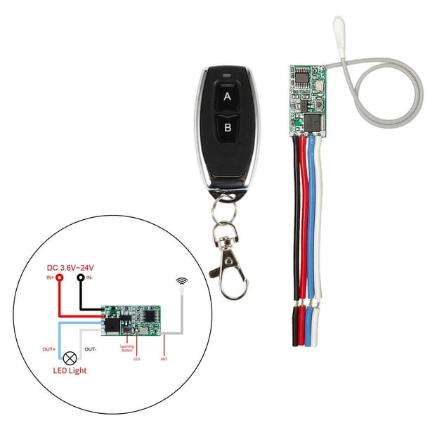 Control de Control Remoto Inalámbrico de 433 MHz Receptor para El Sistema de Control de Acceso de Micro Puerta AB ANTENA BNCA