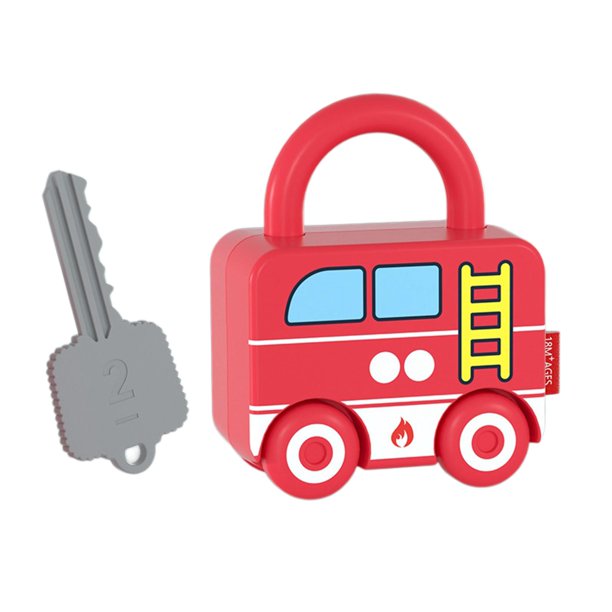 Candado Y Llave de Juguete Sunnimix Para Coche Camión de Bomberos