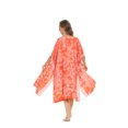 thumbnail image 5 of Beautybatik Coral Women HIPPIE Gypsy Hand Batik Kimono Cardigan Shawl Wrap Swimsuit Cover Up Jacket One Size, 5 of 5