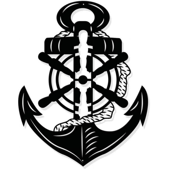 Iron Wall Hanging Decorative with Screws Anchor Metal Wall Art Ornament for Home Electrophoresis Black 300x237mm