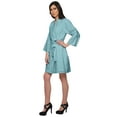thumbnail image 3 of Moomaya Short Robe For Women Plus Size Printed Cotton Robe Lightweight Nightwear, 3 of 5