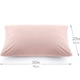 thumbnail image 2 of Hit Notion Beauty Pillow Cover Keeps Hair Tangle Free and Bonus Matched Scrunchie Cream Peach Queen - 20" x 30", 2 of 5