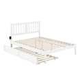 thumbnail image 2 of AFI Tahoe Lit Plateforme Grand en Bois avec Tiroir-Lit Simple TG et Chargeur USB, Blanc, 2 of 9