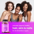 thumbnail image 4 of Gomitas de biotina NutraChamps sin azúcar, 10 000 mcg para cabello, piel y uñas, 4 of 8