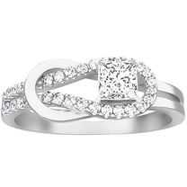 Mesmerizing Man made diamond moissanite Wedding Ring 1.25 Carat Princess Cut Man made diamond moissanite Diamond Sterling Silver with 18k Gold Plating