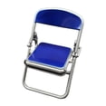 thumbnail image 3 of 1:12 Silla de comedor plegable Accesorio de muñecas Escena de cosplay de cosplay Mini muebles adornados para una mesa de arena de la habitación de Azul, 3 of 8