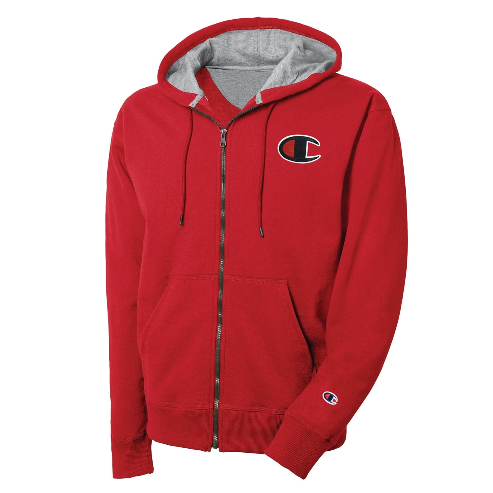 Champion Sudadera con capucha y cremallera para hombre, rojo, XXL - Main Image