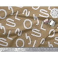 thumbnail image 2 of Soimoi Poly Georgette Fabric Alphabets,Waves & Fish Artistic Print Sewing Fabric Yard 52 Inch Wide, 2 of 3