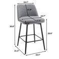 thumbnail image 2 of MIKIBAMA Counter Height Swivel Bar Stools Set of 2, 2 of 7