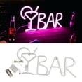thumbnail image 3 of Letrero de Barra LED, Luz de , USB/barra de Batería, de Publicidad Iluminadas, Letrero de Pantalla Eléctrica para Decoración de Rosado Colco bar lámpara de neón, 3 of 8