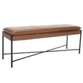 thumbnail image 3 of SAFAVIEH Kara Cushioned X Bench Brown / Black, 3 of 8