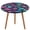 style-4, variant on Flamingo Pattern Round Fitted Tablecloth with Flannel Backing Elastic Table Cloth Waterproof Oil-Proof Plastic Table Cover Table Up 40"-54" Diameter)