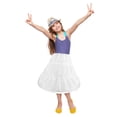 thumbnail image 5 of YOSADIER White Girls Petticoat Dress Underskirt Hoop Skirt Fabric for Enhanced Volume, 2.5 Length, Comfortable and, 5 of 5