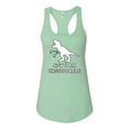 thumbnail image 2 of Wild Bobby, Unstoppable T Rex Funny, Pop Culture, Women Racerback Tank Top, Mint, Small, 2 of 4