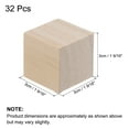 thumbnail image 2 of Wood Blocks for Crafts, 1 9/16 Inch Unfinished Wooden Cube Wood Square Block for DIY Craft Projects, 32 Pack, 2 of 6
