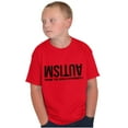 thumbnail image 3 of Autism Seeing the World Differently Crewneck T Shirts Boy Girl Teen Brisco Brands XS, 3 of 6