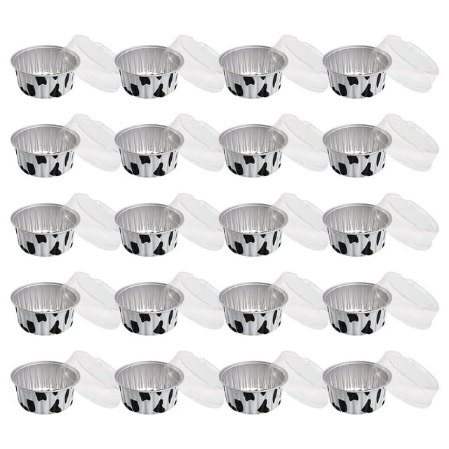 TIMIFIS Moules en Papier D\'aluminium Jetables pour Cuisson, Chauffage, Rangement, Préparation des Aliments, Doublures Réutilisables pour Friteuse à Air Chaud, Cupcakes, Coupes à Pudding pour Mariage, Noël, Cuisine, Fête, Fournitures des Fêtes
