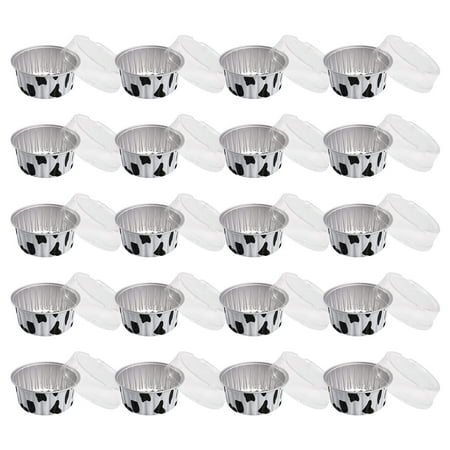 

Jikolililili Clearance Pudding Cup Cake Aluminum Foil Tin Cup Cake Fryer Bowl Tin Paper Box Baking Tray Tin Paper Cup 20PCS