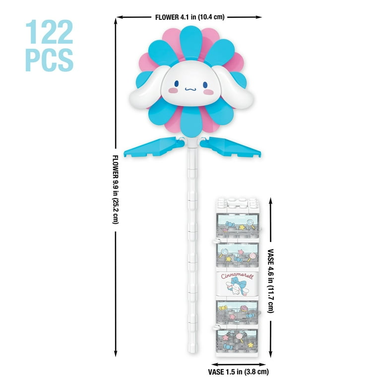 Brickcraft, Building Kit, 122 pcs, Cinnamoroll Flower & Vase