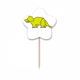 thumbnail image 1 of EsES Armadura de herbívoro dinosaurio Selección de pastelitos Star lable Flag en palillos de dientes, 1 of 3