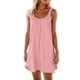 thumbnail image 1 of Vestido holgado con tirantes estilo playa para mujer: vestido de verano ligero y elástico con cuello en V, 1 of 5
