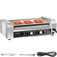thumbnail image 1 of VEVOR Rouleau à Hot-Dog, Capacité de 12 Hot-Dogs 5 Rouleaux, Machine de Cuisson en Acier Inoxydable 750w avec Double Contrôle de Température, Lumière LED et Plateau de Récupération Détachable, Gril à Saucisses pour Cuisine Restaurant, 1 of 9