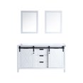 thumbnail image 2 of White Double Bath Vanity 60 In. X 22 In., 24 Mirrors - 2 Interior Cabinets, 3 Drawers & Open Shelf For Plentiful Room Fully Assembled W D With Storage Capacity Cabinet, 2 of 3