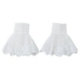 thumbnail image 4 of Puños falsos para muñecas para mujeres y niñas, elegantes y cómodos, con encaje floral y puños plisados, 4 of 10
